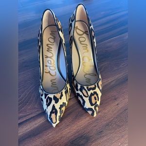 Sam Edelman Hazel Genuine Calf Hair Pointed Toe Pump